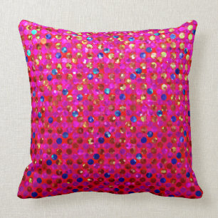 Pillow Polka Dot Sparkley Jewels Kussen