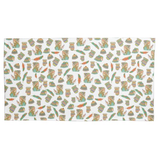 Pillow Sham Boho Pet Girl Kussensloop (Voorkant)