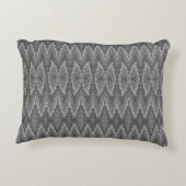 Pillow - Snakeskin-patroon in grijs Accent Kussen (Achterkant)