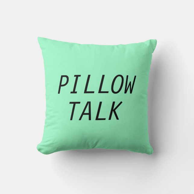 Pillow Talk, gooien kussen (Voorkant)