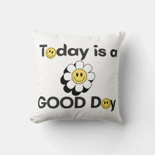 Pillow  with positive words｜ smile face｜ coussins