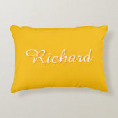 pillow yellow solid simple accent kussen (Voorkant)