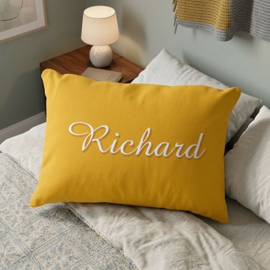 pillow yellow solid simple accent kussen
