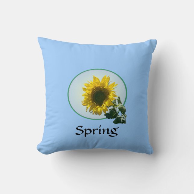 Pillow - Zonnebloem Kussen (Voorkant)