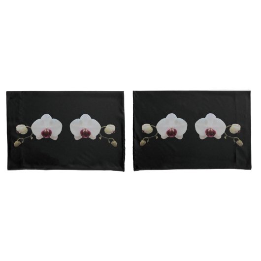 Pillowcases - Ruby-Lipped White Orchid Kussensloop (Voorkant-Set)