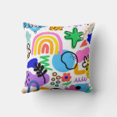pillows with colorful abstract designs kussen (Achterkant)