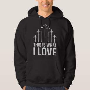 Piloot Airplane Plane Aviation Dit is waar ik van Hoodie