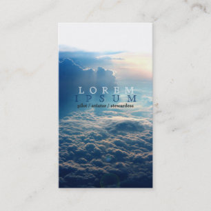 Piloot Aviator Stewardess Plane Sky Post Visitekaartje