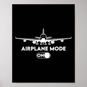 Piloot C172 Vliegend Cadeau Vliegtuig Modus Poster