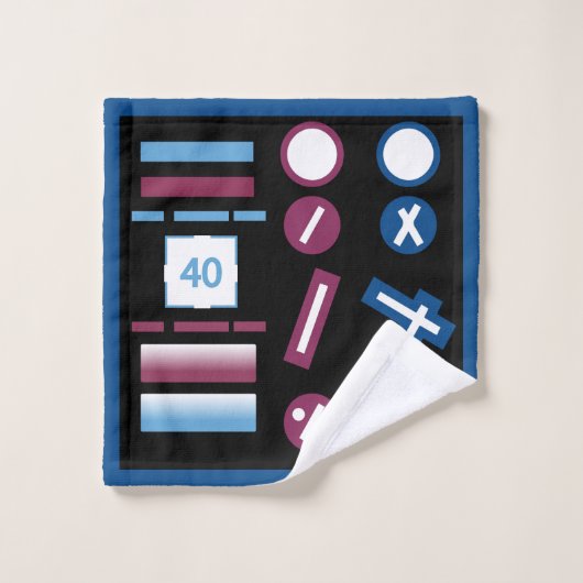 Piloot-drone van de Aeronautical Symbols Chart Bad Handdoek (Wasdoekje)