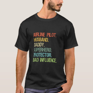 Piloot Echtgenoot Daddy Superheld DAD Tanktop