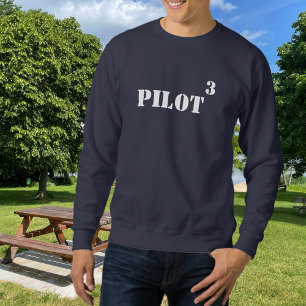 Piloot Familie van 3 Coole Minimalistische Luchtva Trui