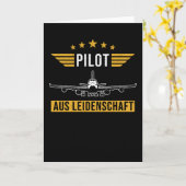 Piloot Gezegde Gift Pilots Kaart (Gele Bloem)