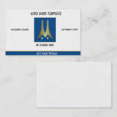 Piloot Gold Drone Blue Aeronautical Chart Visitekaartje (Voorkant / Achterkant)