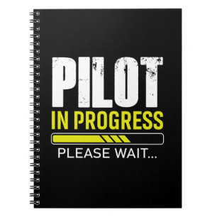 Piloot in Opleiding… Even Geduld Cadeau Idee voo Notitieboek