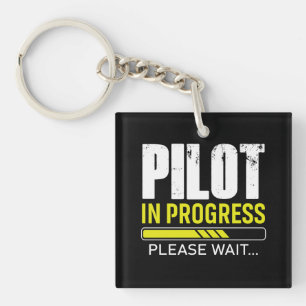 Piloot in Opleiding… Even Geduld Cadeau Idee voo Sleutelhanger