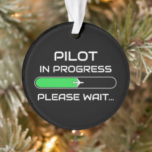 Piloot in Opleiding Grappige Vliegschool Ornament