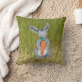 Piloot - Konijn in gras Kussen (Deken)