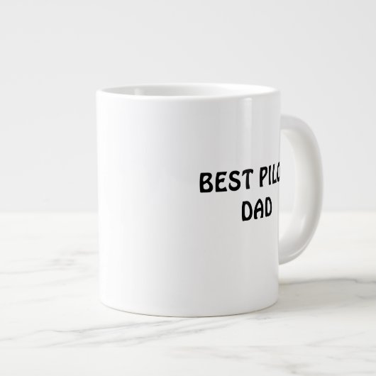 Piloot Luchtvaart Papa's Landing Grappige Kat Stop Extra Grote Beker (Voorkant rechts)