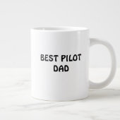 Piloot Luchtvaart Papa's Landing Grappige Kat Stop Extra Grote Beker (Rechts)