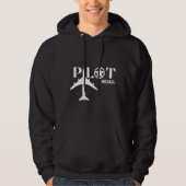 Piloot & Militair vliegtuig, Eenvoudig, Minimalist Hoodie (Voorkant)