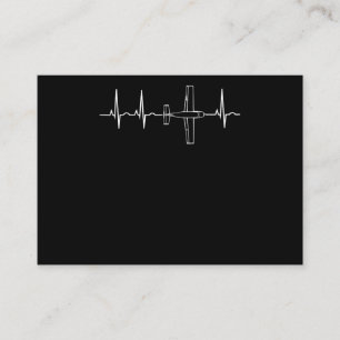 Piloot Pilot Heartbeat Flying Gift Visitekaartje