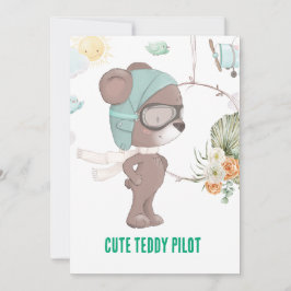 Piloot Teddy Bear doop Collectie - Voor een dromer Feestdagenkaart