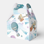 Piloot Teddy Bear Verjaardag of Baby shower Dank u Bedankdoosjes (Achterkant)