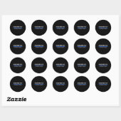 piloot van een politiedrone ronde sticker (Vel)