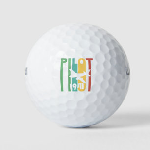 piloot van het vleugelvliegtuig met Stylle 1941 Golfballen