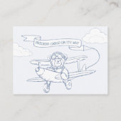 Piloot Vliegtuig Kostbare Cargo Luier Rafel Informatiekaartje (Achterkant)