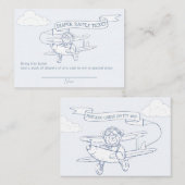 Piloot Vliegtuig Kostbare Cargo Luier Rafel Informatiekaartje (Voorkant / Achterkant)