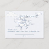 Piloot Vliegtuig Kostbare Cargo Luier Rafel Informatiekaartje (Voorkant)