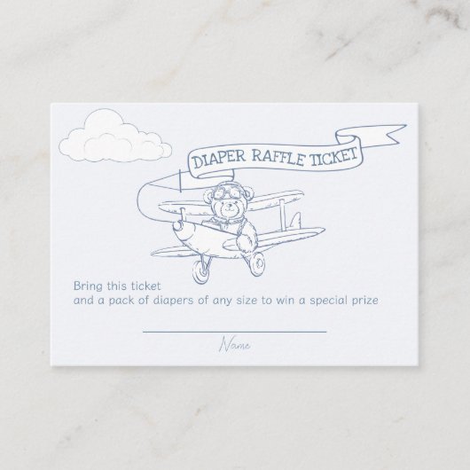 Piloot Vliegtuig Kostbare Cargo Luier Rafel Informatiekaartje (Voorkant)