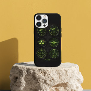 Piloot Vliegtuig Nacht Vlucht Instrumenten Luchtva iPhone 14 Hoesje