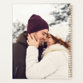 Piloot vrouw typografie & vliegtuig, minimalistisc planner (Achterkant)