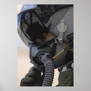 Piloot zit in zijn A-10 Thunderbolt II Poster
