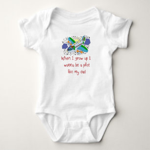 Piloot zoals mijn baby t-shirt voor mijn vader