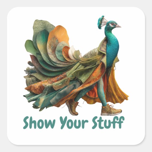 Pilootcase Vierkante Sticker (Voorkant)