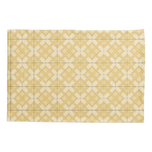 Pilootcase - Woven Lattice in Three Shades Kussensloop (Achterkant-Links)