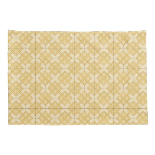 Pilootcase - Woven Lattice in Three Shades Kussensloop (Achterkant-Rechts)