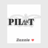 Pilootvleugels Sticker (Vel)