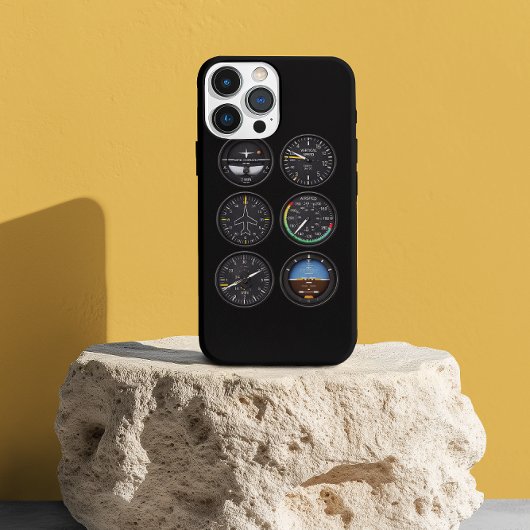 Pilot Airplane cockpit dash Instruments Aviation iPhone Hoesje