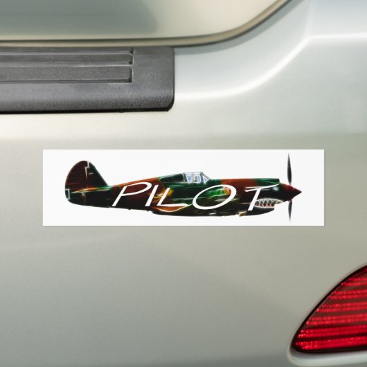 Pilot Bumpersticker (Op auto)