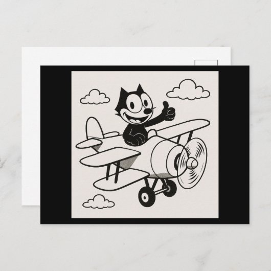 Pilot Cat Briefkaart (Voorkant / Achterkant)