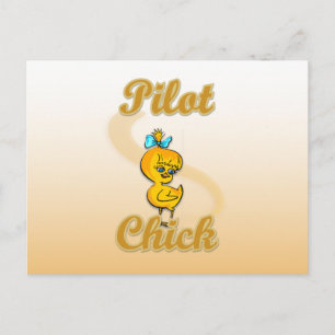 Pilot Chick Briefkaart