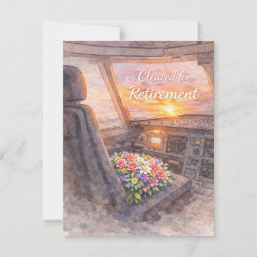 Pilot Cleared for Retirement Notitiekaartje (Voorkant)