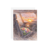 Pilot Cleared for Retirement Notitiekaartje (Voorkant / Achterkant in situ)