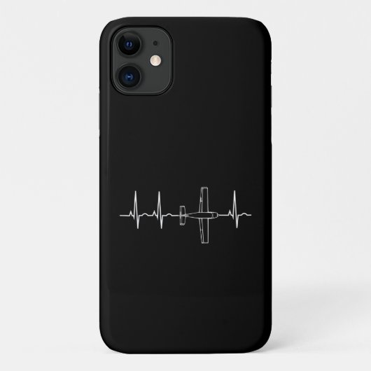 Pilot Flying Sky Heart Gift Case-Mate iPhone Case (Achterkant)