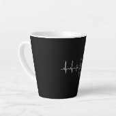  Pilot Flying Sky Heart Gift Latte Mok (Linkerhoek)